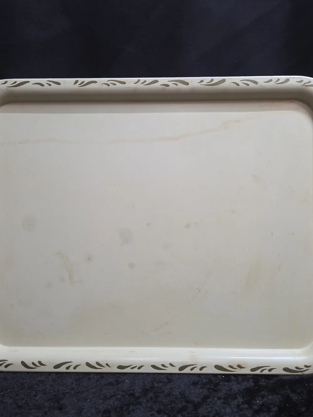 Vintage Cream Tray Set: Gold Scroll Design, Set of 3 Nascho Products New York